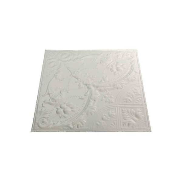Acoustic Ceiling Products Great Lakes Tin Saginaw 2' X 2' Lay-in Tin Ceiling Tile in Antique White - Y53-02 Y53-02 - main